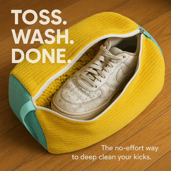 SneakClean Shoe Cleaning Bag for Washing Machine | Durable Mesh for Safe Sneaker Wash