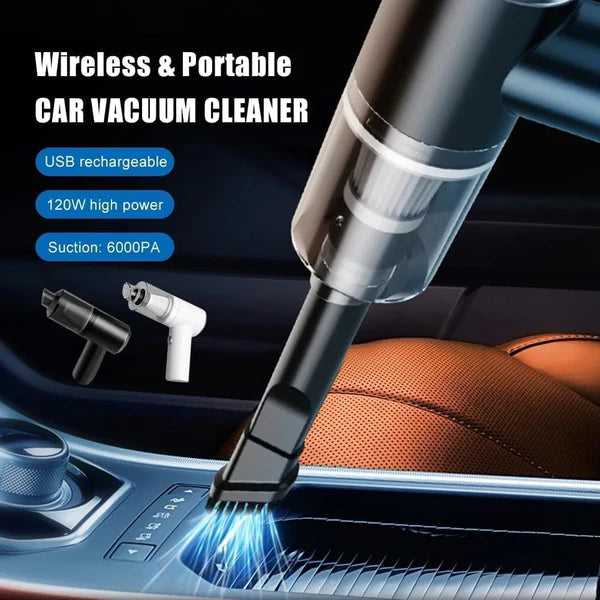 PowerVac™ Portable Vacuum & Blower | Wireless Handheld Cleaner for Car, Desk & Camping Use