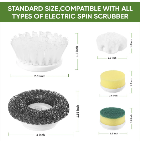 ScrubBolt 5-in-1 Electric Scrub Brush | Powerful Brush for Bathroom, Kitchen & Floors