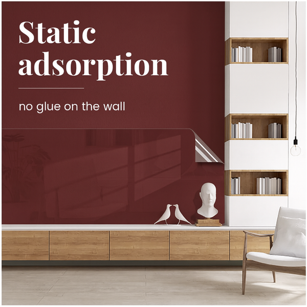 WallGuard | Transparent Electrostatic Wall Protection Film | Peel & Stick Anti-Stain Sheet