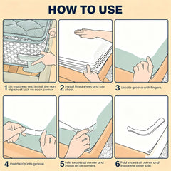 GripTuck Bed Sheet Holders (Set of 4) | Universal Fit for All Bed Sizes