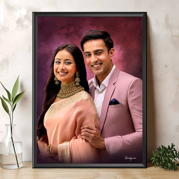 Oil Painting Photo Frame Custom Art