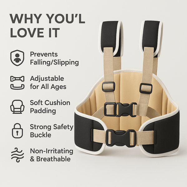 RideBuddy Kids Safety Belt for Scooters & Motorcycles | Adjustable size , Breathable & Non-Slip
