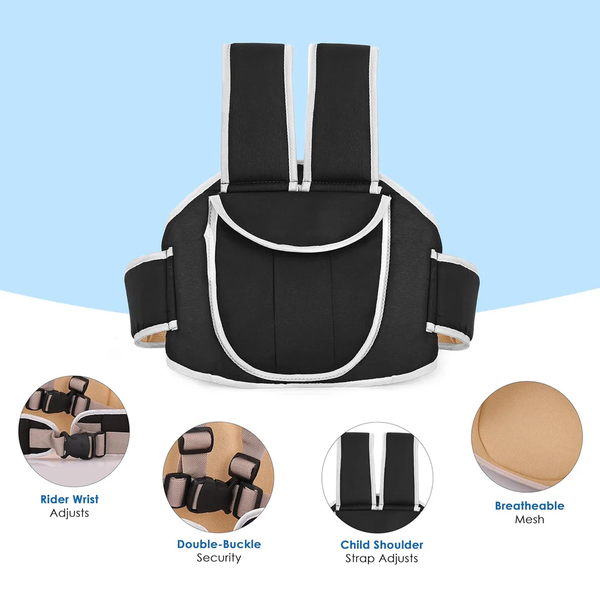 RideBuddy Kids Safety Belt for Scooters & Motorcycles | Adjustable size , Breathable & Non-Slip