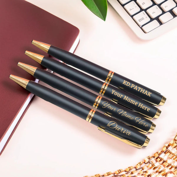 Luxe Black & Gold Pen – Personalized Corporate Gift