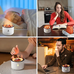 LavaMist Volcano LED Humidifier & Aroma Diffuser | Cool Mist Purifier with Lava Effect & Night Light