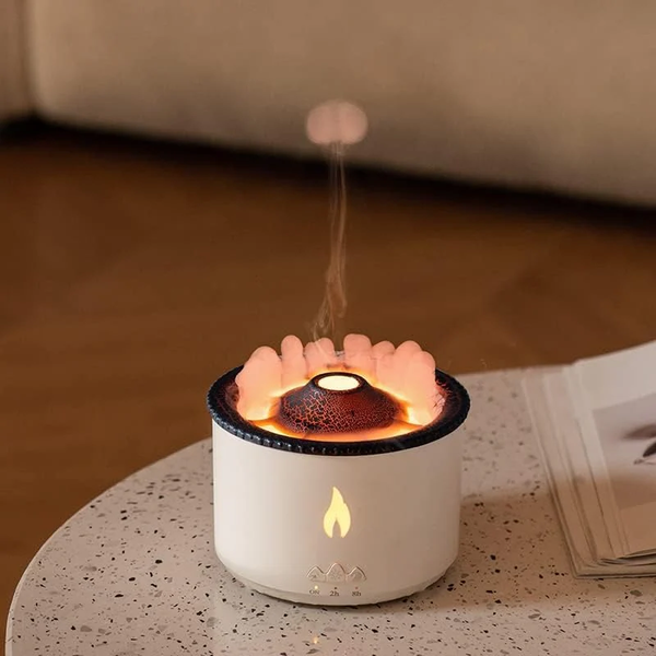 LavaMist Volcano LED Humidifier & Aroma Diffuser | Cool Mist Purifier with Lava Effect & Night Light
