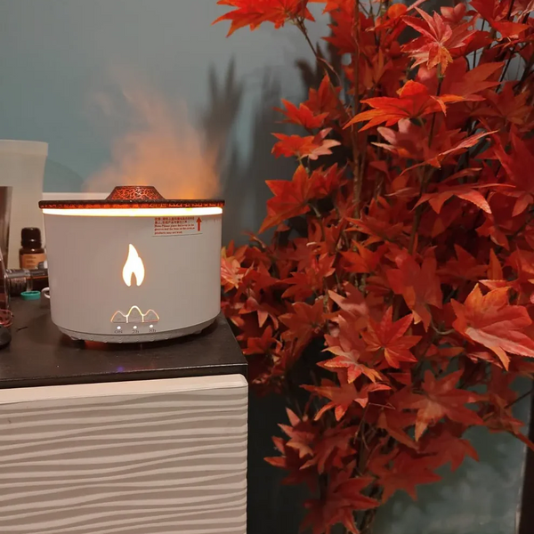 LavaMist Volcano LED Humidifier & Aroma Diffuser | Cool Mist Purifier with Lava Effect & Night Light