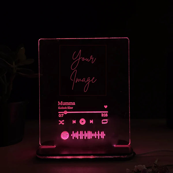 GlowTunes Personalized LED Table Lamp